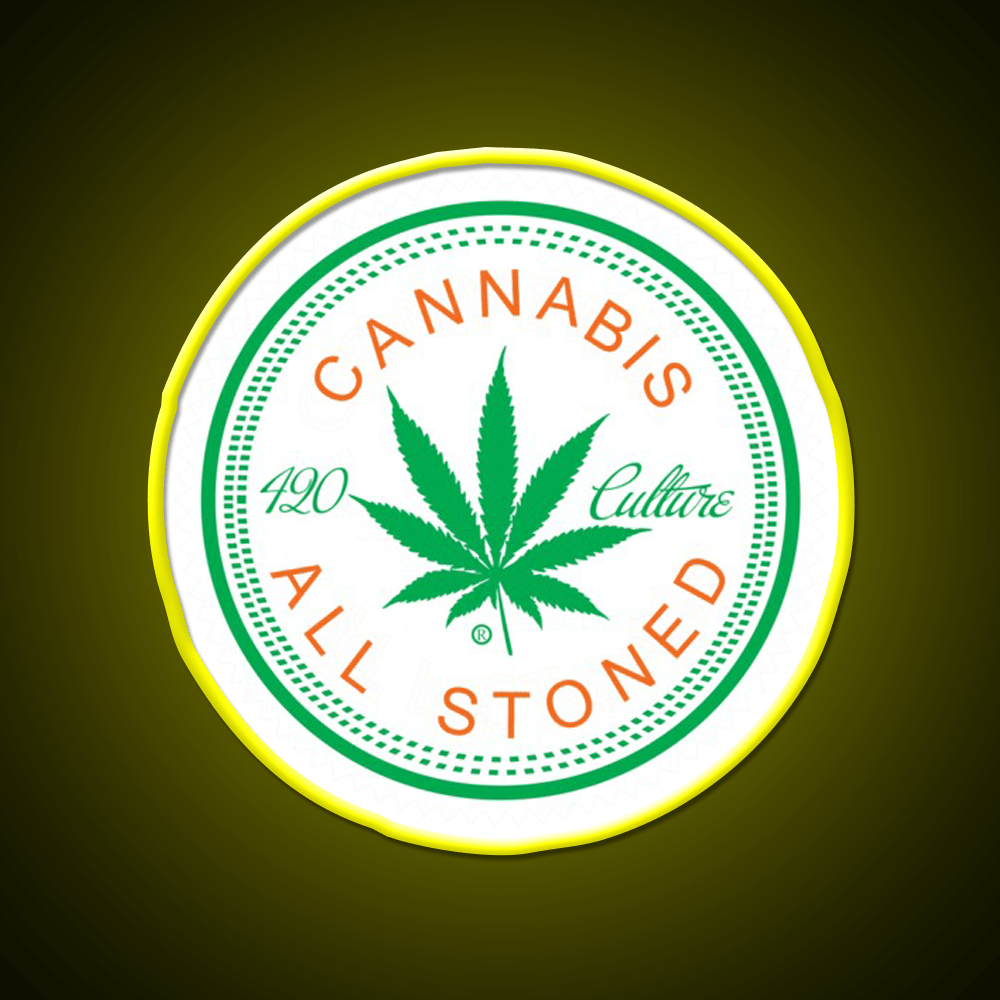 Logorythm Hemp Inspired Green Leaf Led Neon Sign Rgb Color - Shineneon