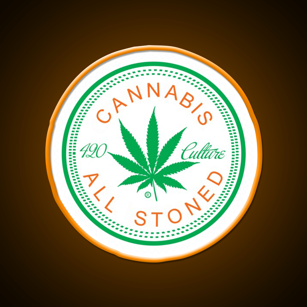 Logorythm Hemp Inspired Green Leaf Led Neon Sign Rgb Color - Shineneon