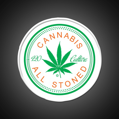 Logorythm Hemp Inspired Green Leaf Led Neon Sign Rgb Color - Shineneon