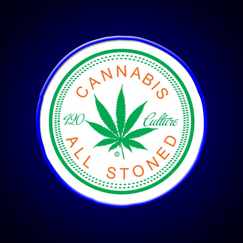 Logorythm Hemp Inspired Green Leaf Led Neon Sign Rgb Color - Shineneon