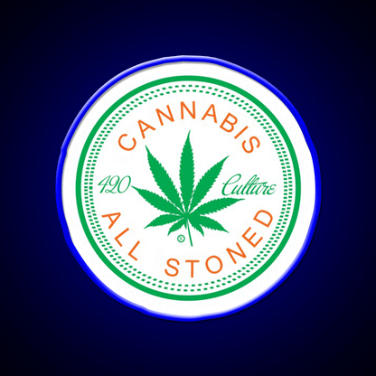Logorythm Hemp Inspired Green Leaf Led Neon Sign Rgb Color - Shineneon