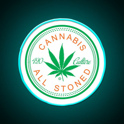 Logorythm Hemp Inspired Green Leaf Led Neon Sign Rgb Color - Shineneon