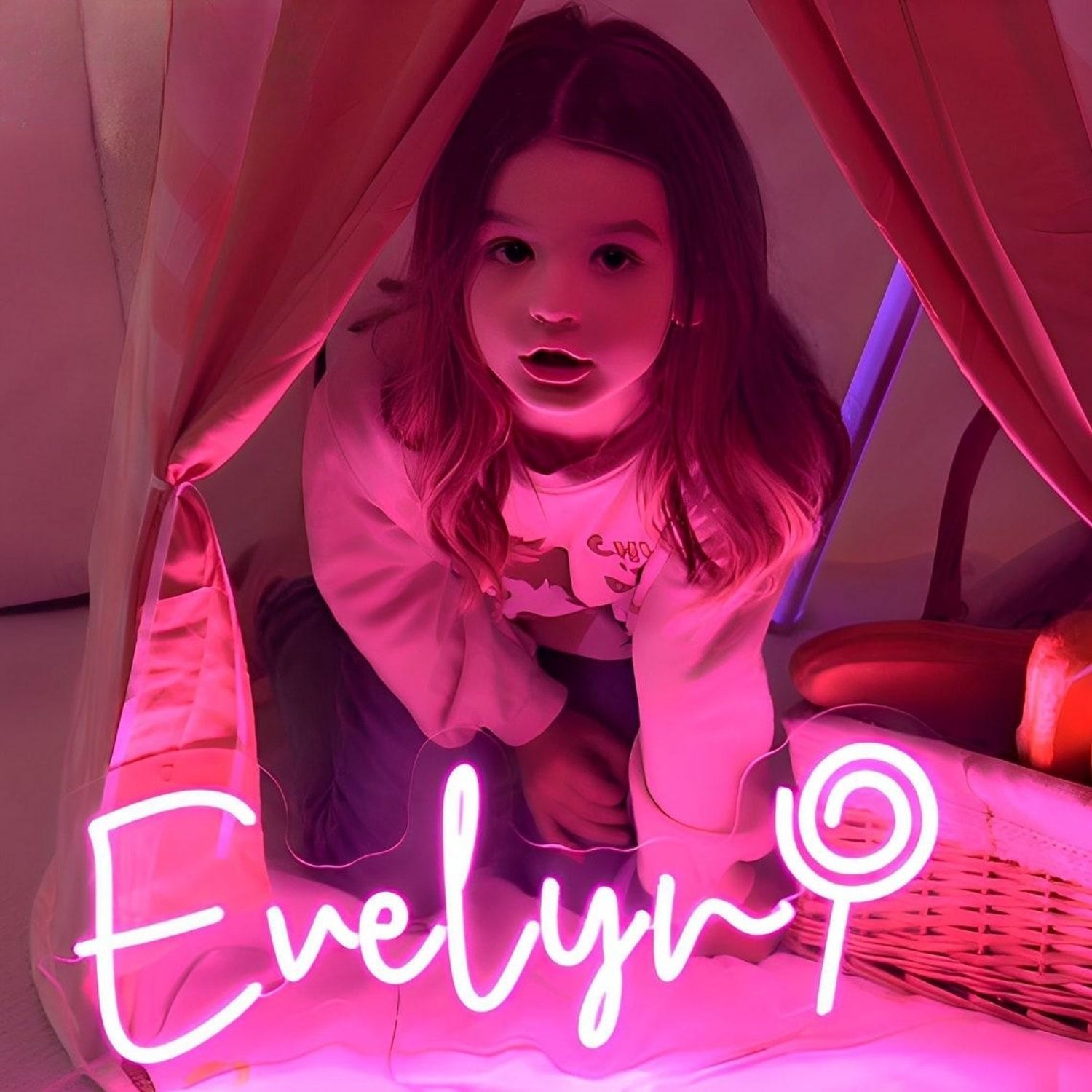 Lollipop Led Neon Sign With Your Kids Name | Shineneon