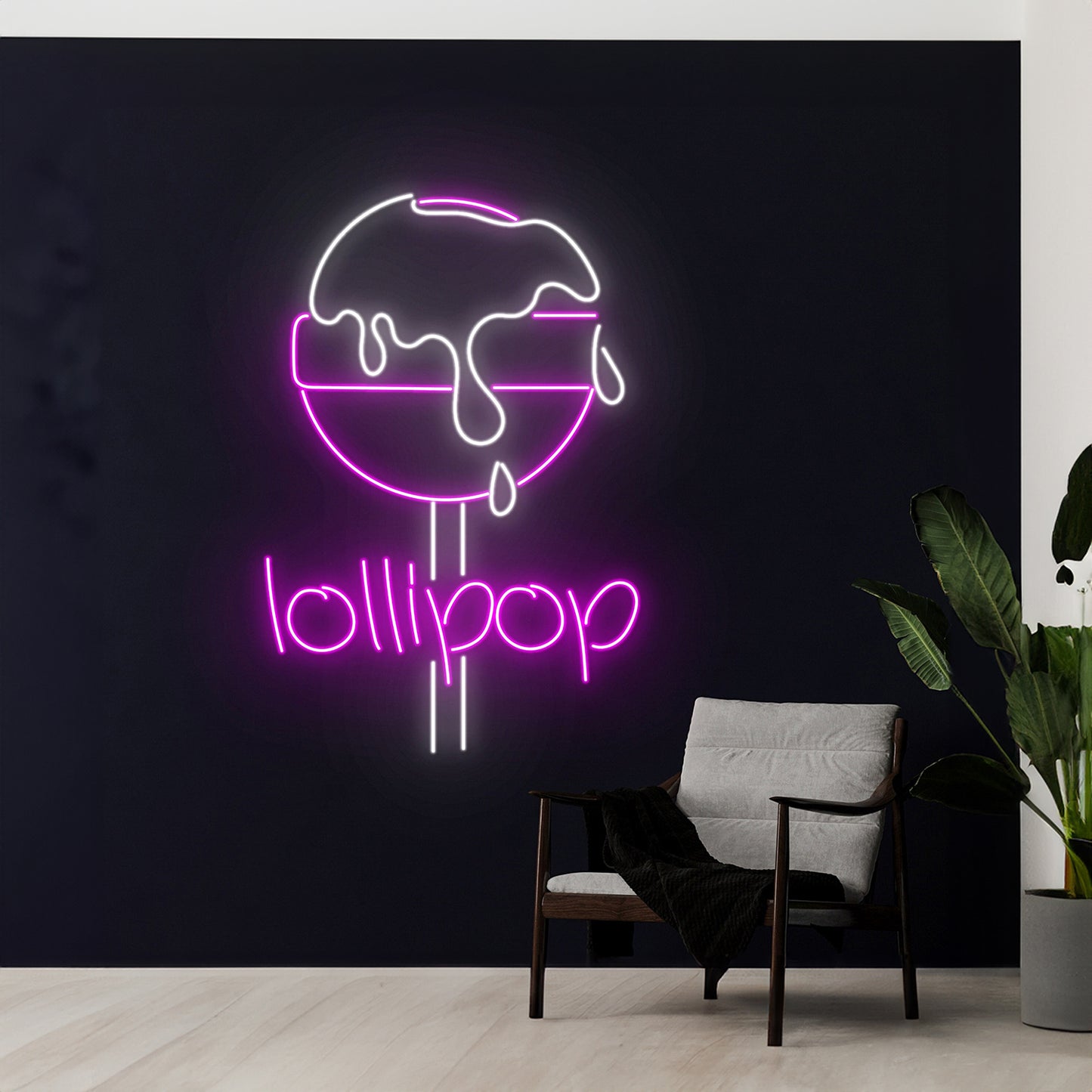 Lollipop Neon Sign Candy Led Light