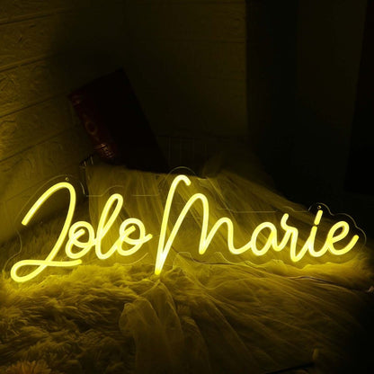 Lolo Marie Yellow Led Neon Sign - Shineneon