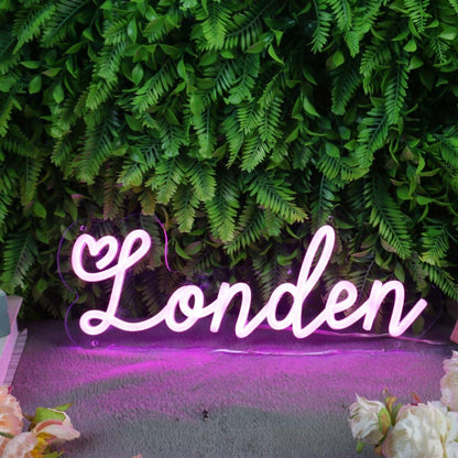 Londen Pink Led Neon Sign - Shineneon