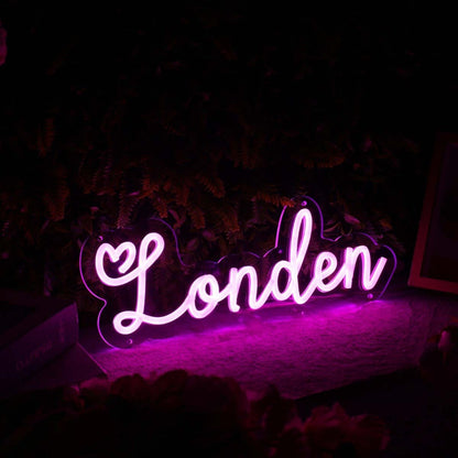 Londen Pink Led Neon Sign - Shineneon