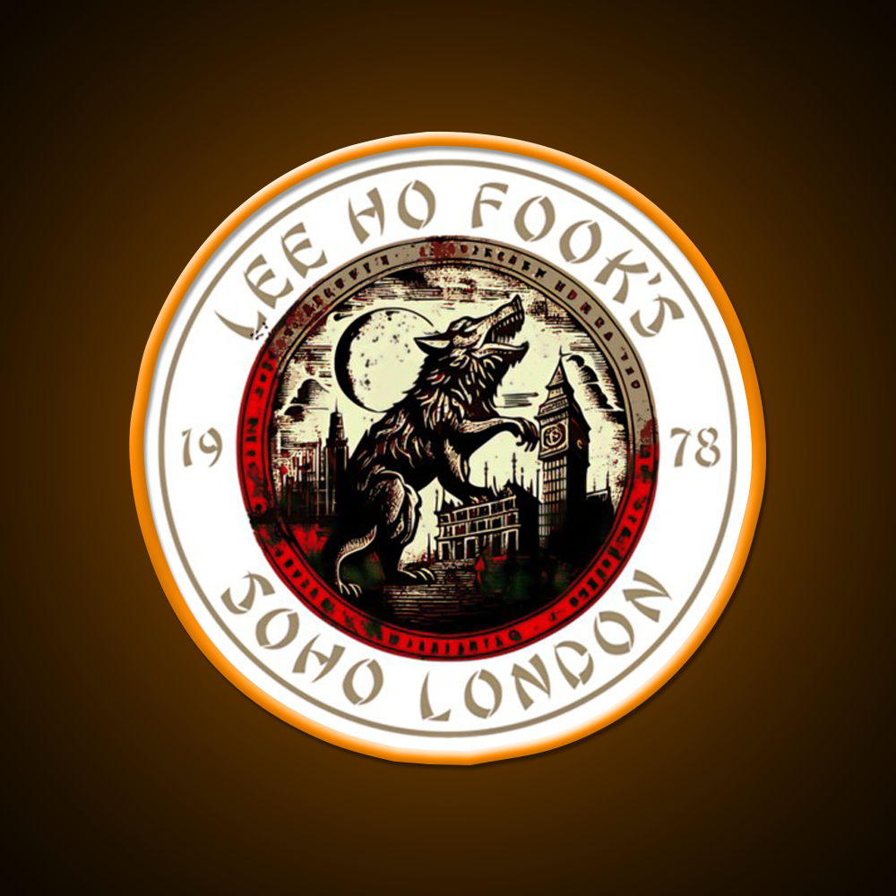 London Food China Style 1978 Asian Cultural Led Neon Sign Rgb Color