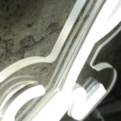 Long And Lash White Led Neon Sign - Shineneon