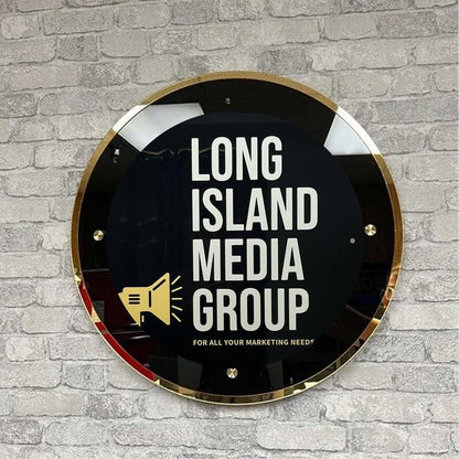 Long Island Media Group Acrylic Business Logo Sign - Shineneon