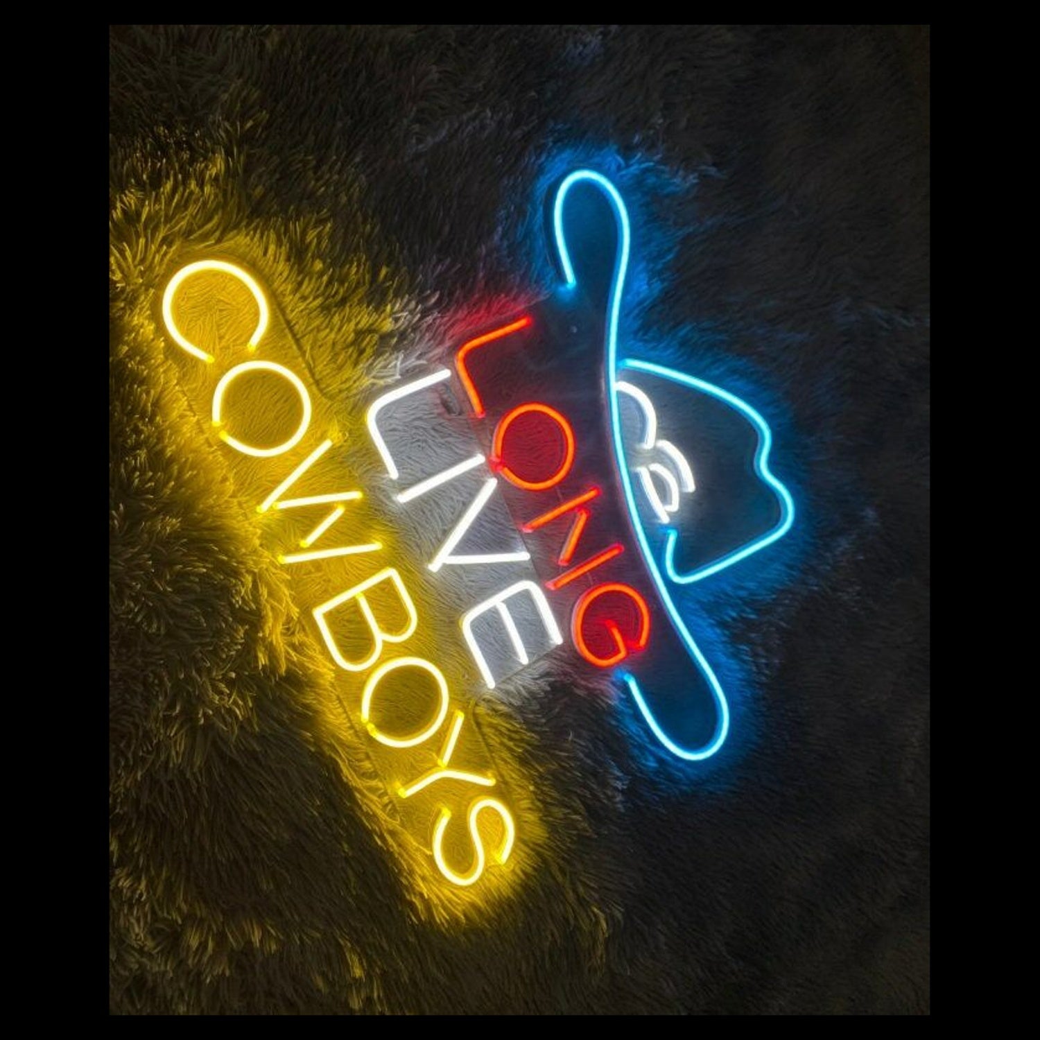 Long Live Cowboys Led Neon Sign For Western And Rustic Decor | Shineneon