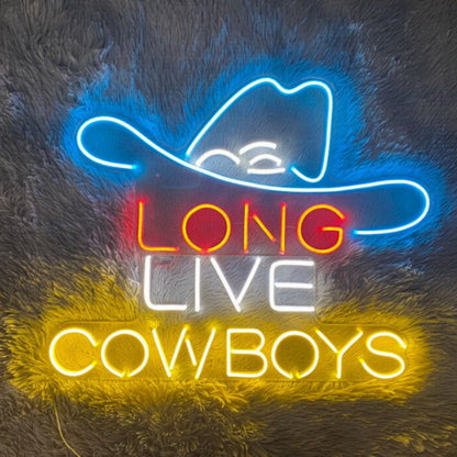 Long Live Cowboys Led Neon Sign For Western And Rustic Decor | Shineneon