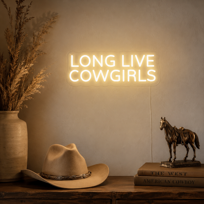 Long Live Cowgirls Hangs Wall Decor LED Neon Sign - 02 High-Converting Product Image