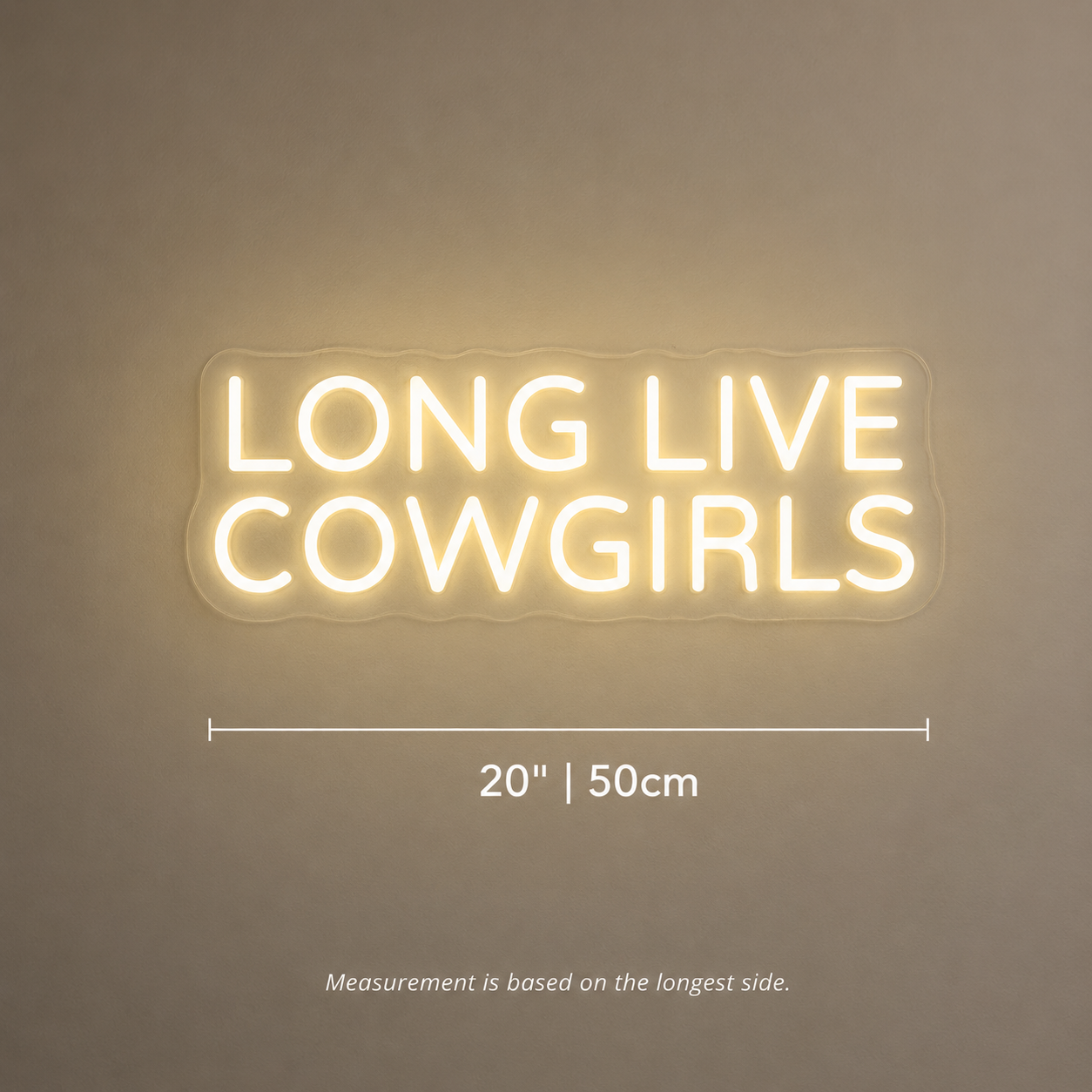 Long Live Cowgirls Hangs Wall Decor LED Neon Sign - 04 Size Image