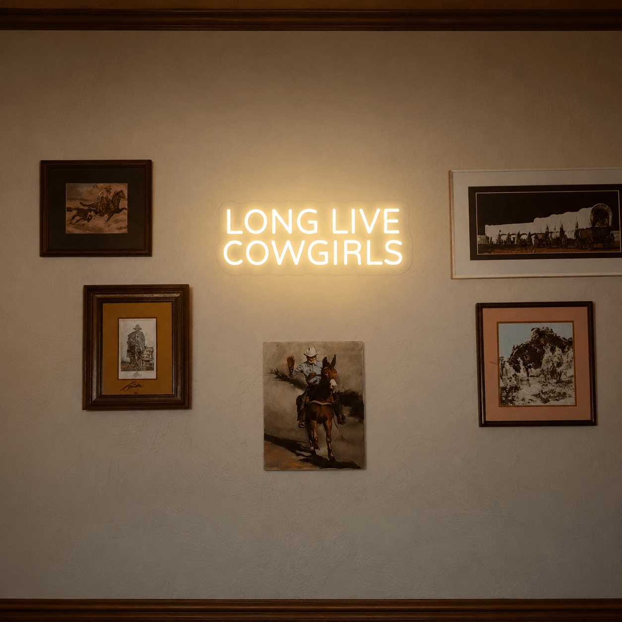 Long Live Cowgirls Hangs Wall Decor LED Neon Sign - Shineneon