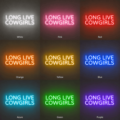 Long Live Cowgirls Hangs Wall Decor LED Neon Sign - Shineneon