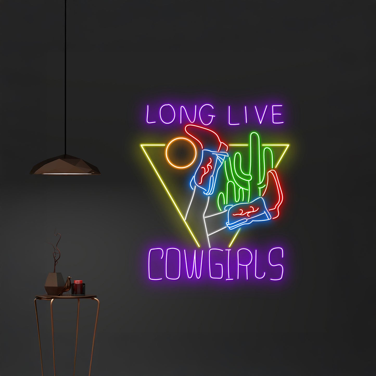 Long Live Cowgirls Neon Light