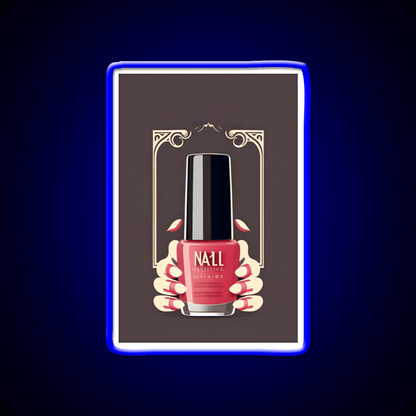 Long Nails Holding A Pink Nail Barnish Nail Salon Led Neon Sign Rgb Color - Shineneon