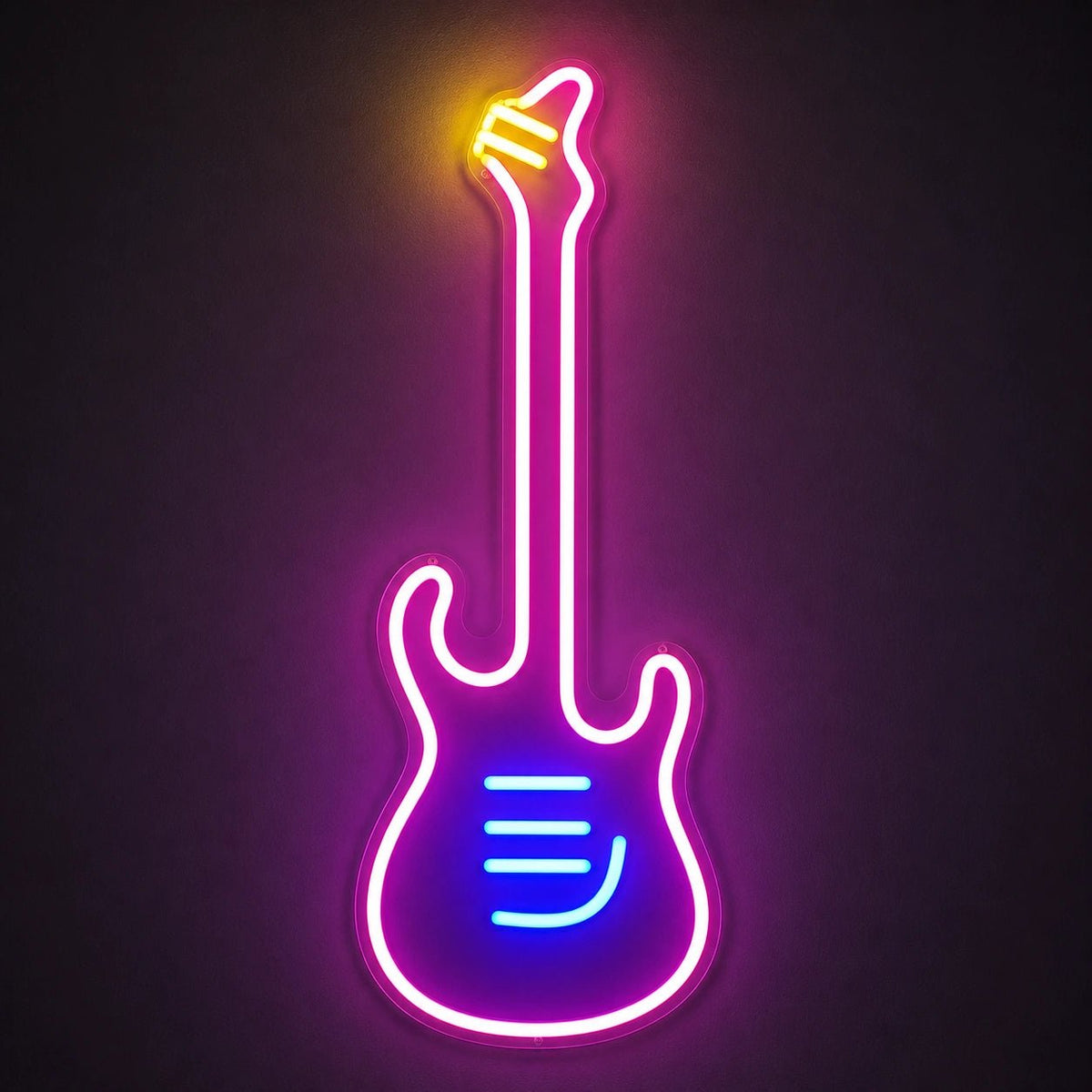 Long Neck Electric Guitar LED Neon Sign - Shineneon