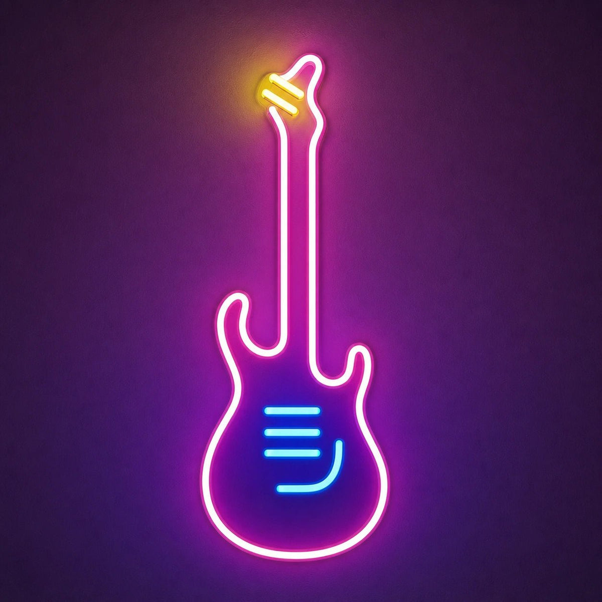 Long Neck Electric Guitar LED Neon Sign Man Cave Neon Sign - Shineneon