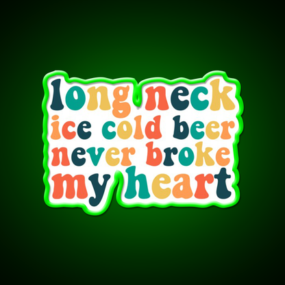 Long Neck Ice Cold Beer Bar Decor Led Neon Sign Rgb Color - LED neon sign view 8