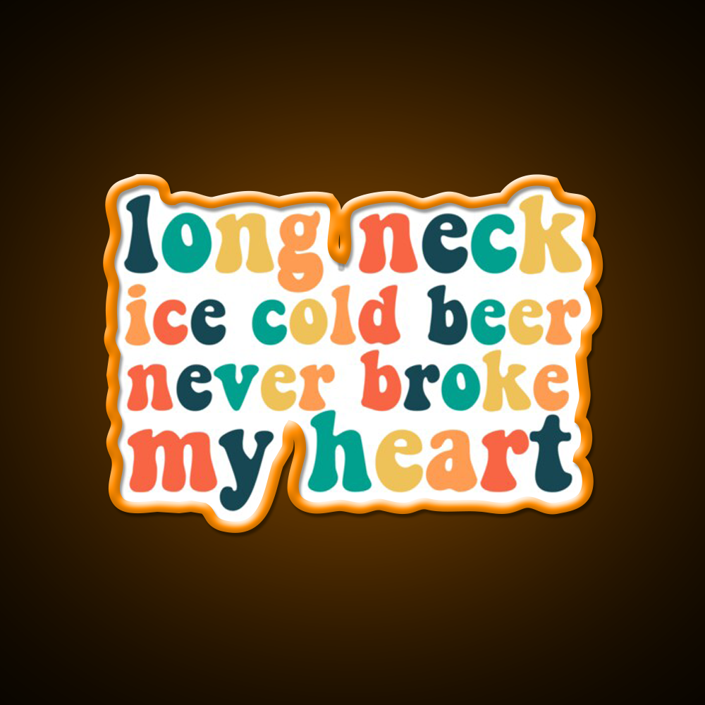 Long Neck Ice Cold Beer Bar Decor Led Neon Sign Rgb Color - LED neon sign view 6