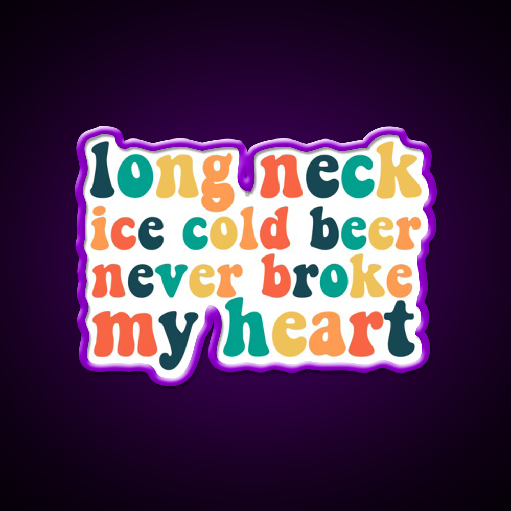 Long Neck Ice Cold Beer Bar Decor Led Neon Sign Rgb Color - LED neon sign view 9