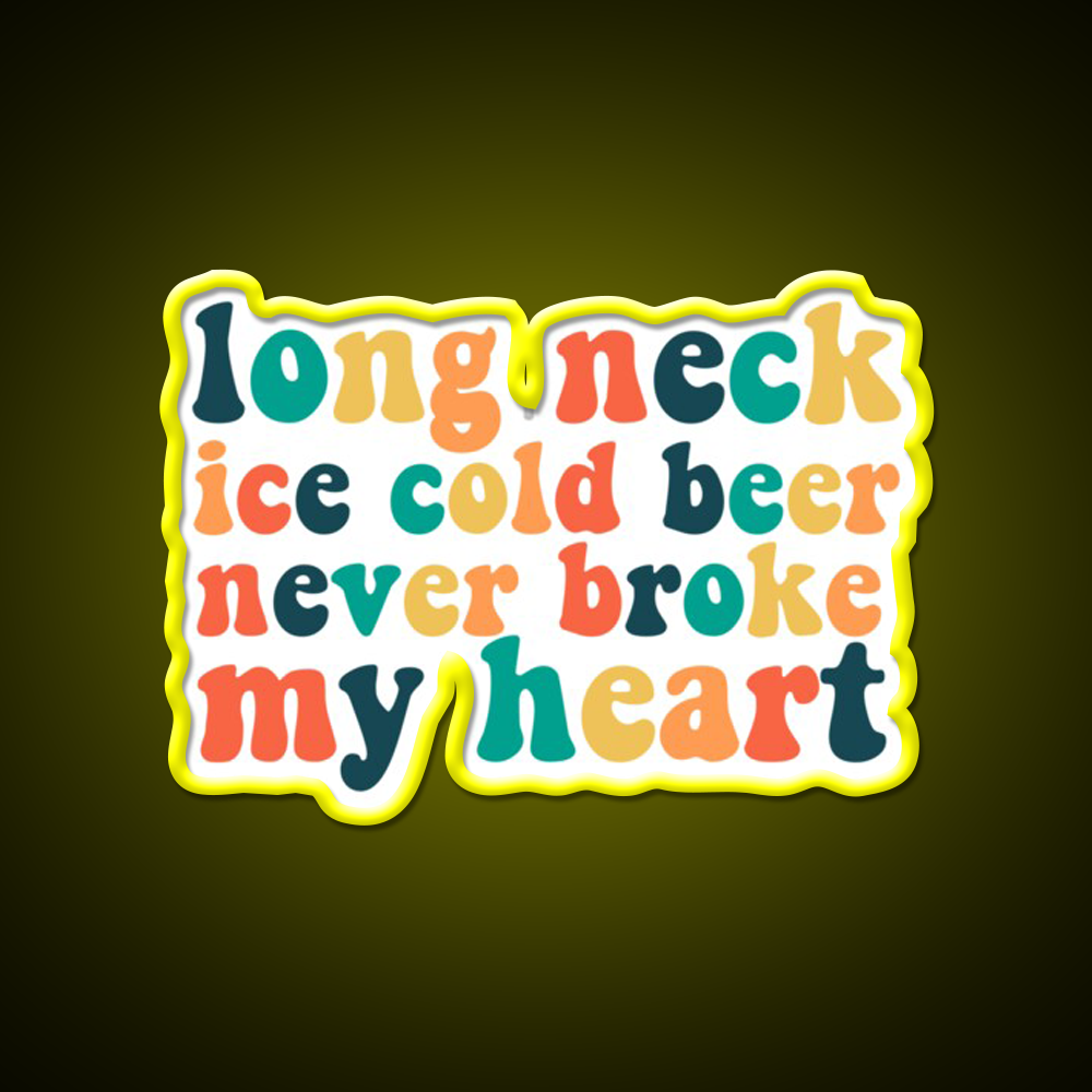 Long Neck Ice Cold Beer Bar Decor Led Neon Sign Rgb Color - LED neon sign view 7