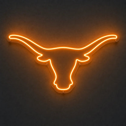 Longhorn Bull Head Man Cave LED Neon Sign - Shineneon