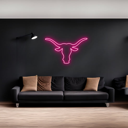 Longhorn Bull Neon Sign