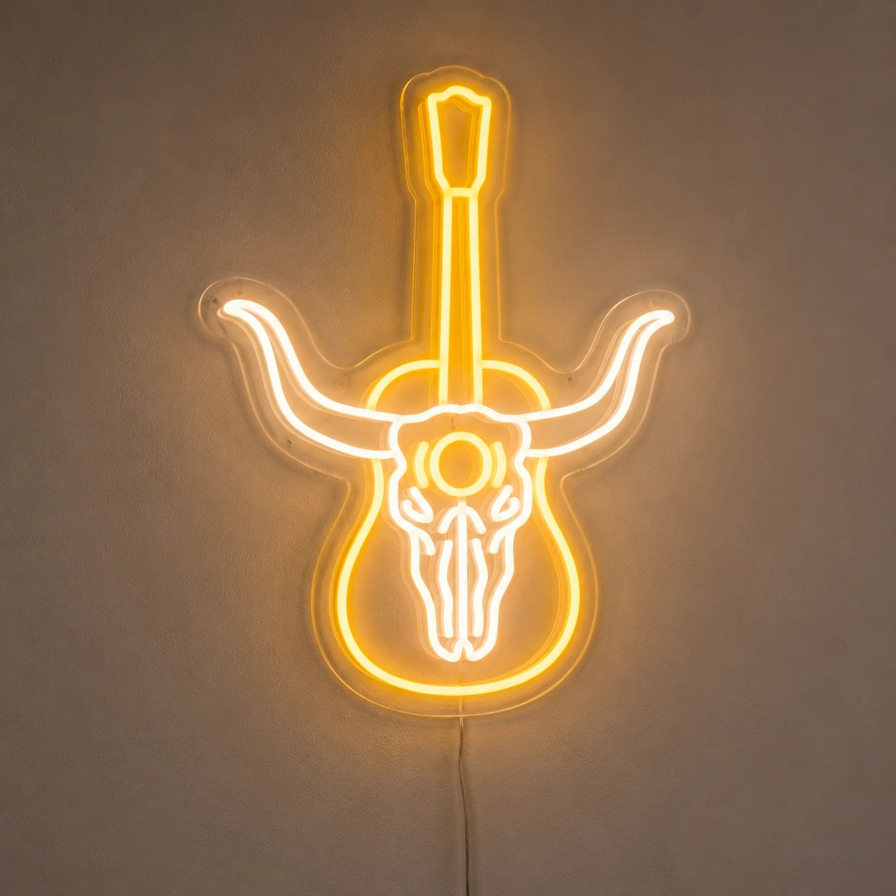 Longhorn Guitar Bar Neon Sign LED Neon Sign main product image