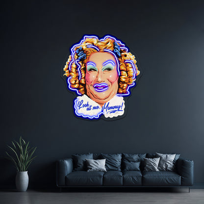 Look At Me Mommy Artwork Led Neon