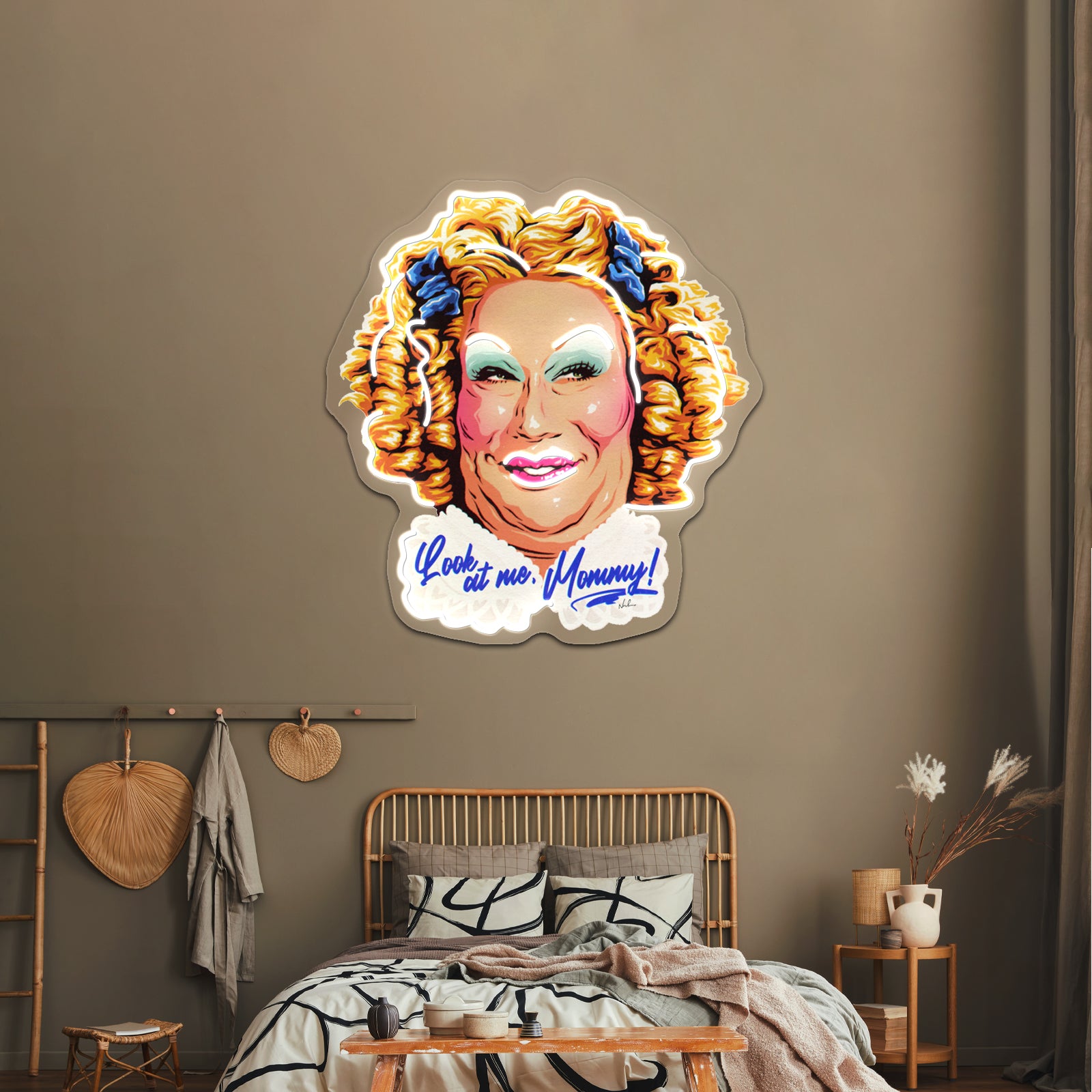 Look At Me Mommy Artwork Led Neon | Shineneon