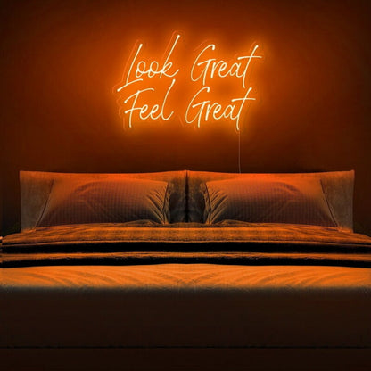 Look Great Feel Great Led Neon Sign Beauty Studios | Shineneon