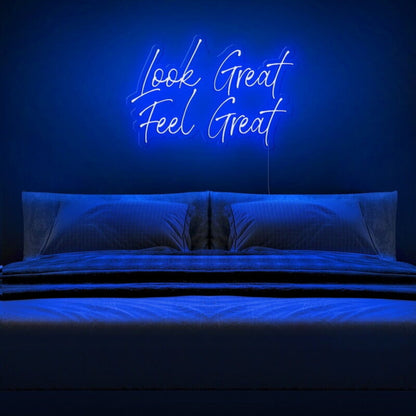 Look Great Feel Great Led Neon Sign Beauty Studios | Shineneon