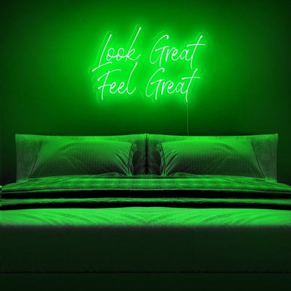 Look Great Feel Great Led Neon Sign Beauty Studios | Shineneon