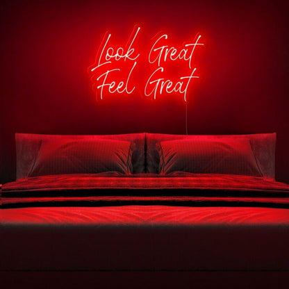 Look Great Feel Great Led Neon Sign Beauty Studios | Shineneon