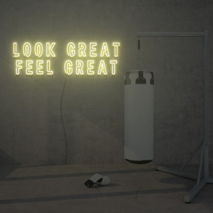 Look Great Feel Great Led Neon Sign Lights Home Party | Shineneon