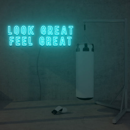 Look Great Feel Great Led Neon Sign Lights Home Party | Shineneon