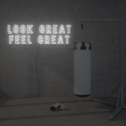 Look Great Feel Great Led Neon Sign Lights Home Party | Shineneon