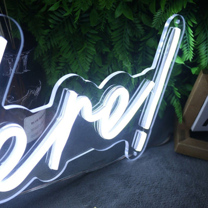 Look Here White Led Neon Sign - Shineneon