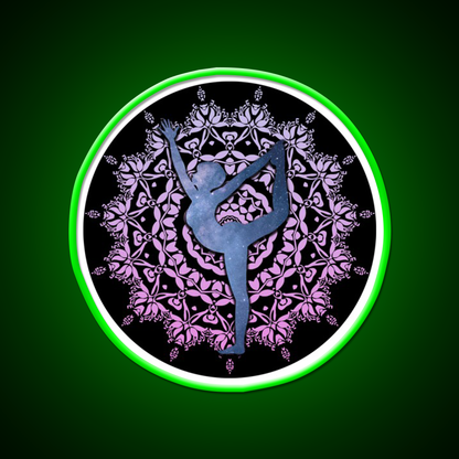 Lord Of The Dance Yoga Led Neon Sign For Wellness Space Rgb Color