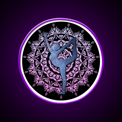 Lord Of The Dance Yoga Led Neon Sign For Wellness Space Rgb Color