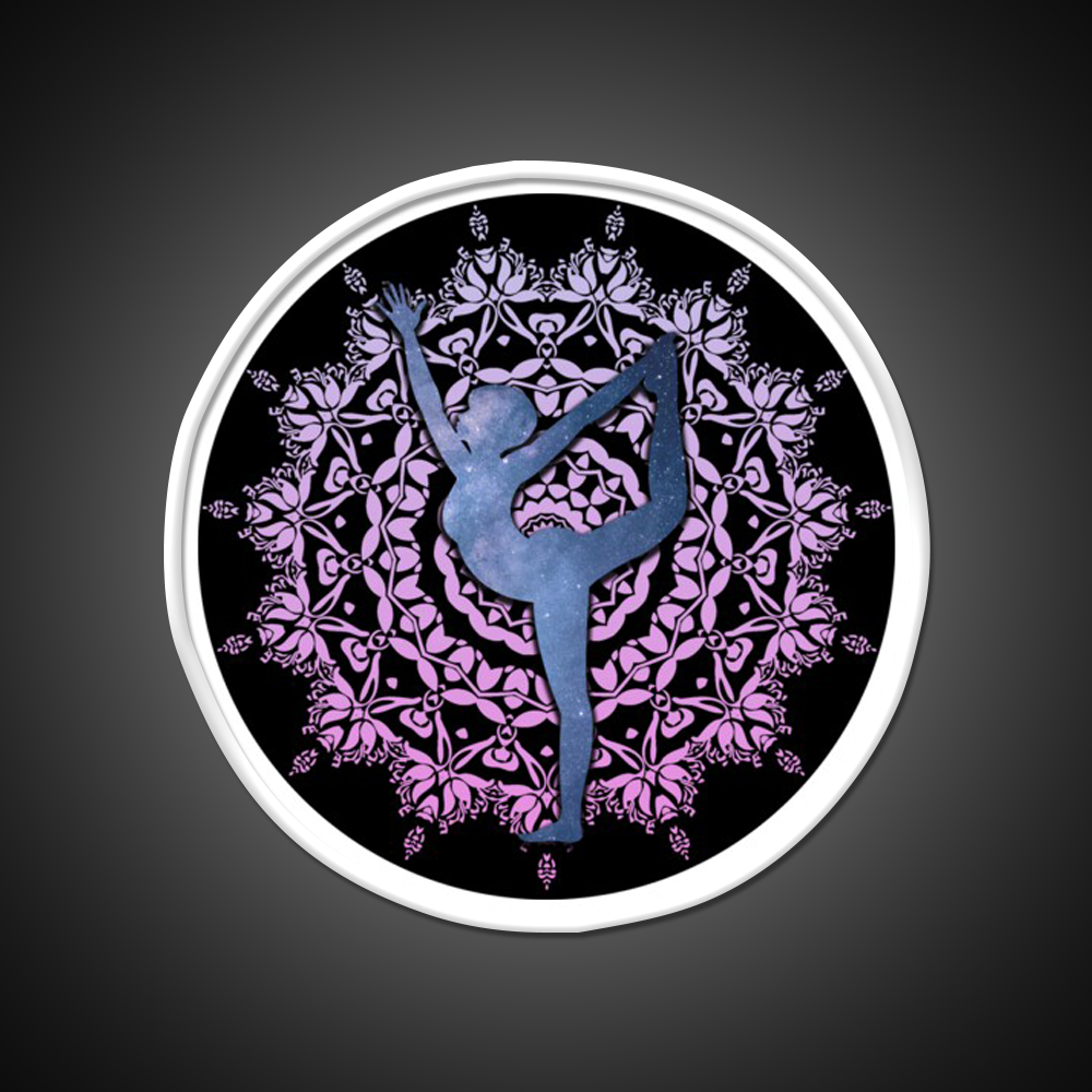 Lord Of The Dance Yoga Led Neon Sign For Wellness Space Rgb Color