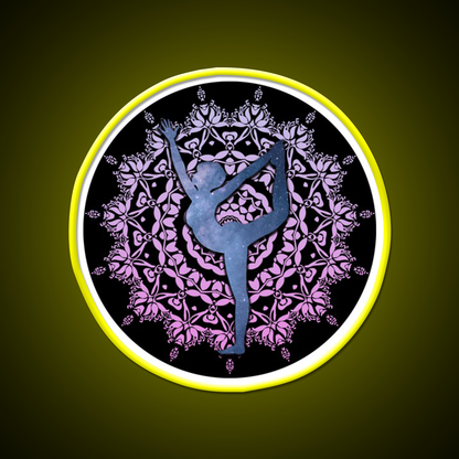 Lord Of The Dance Yoga Led Neon Sign For Wellness Space Rgb Color