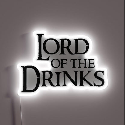 Lord Of The Drinks Rgb Led Neon Sign - Custom LED neon sign front view