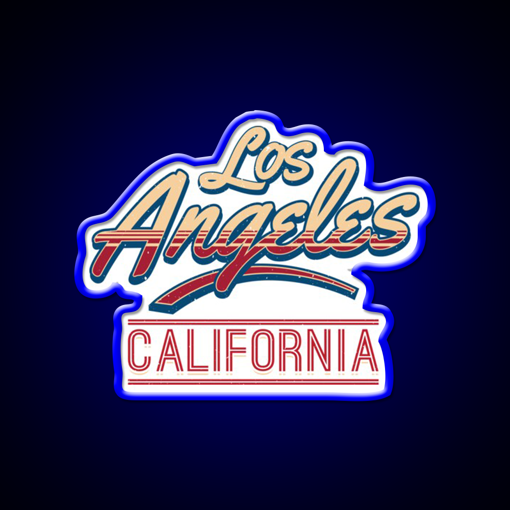 Los Angeles California Letter Two Design Asian Cultural Led Neon Sign Rgb Color - LED neon sign view 5