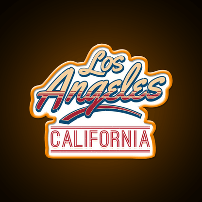 Los Angeles California Letter Two Design Asian Cultural Led Neon Sign Rgb Color - Shineneon