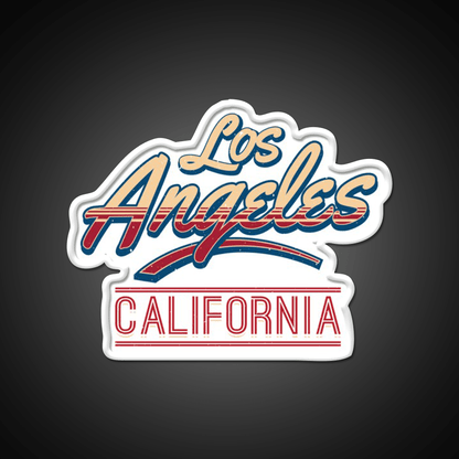 Los Angeles California Letter Two Design Asian Cultural Led Neon Sign Rgb Color - Shineneon