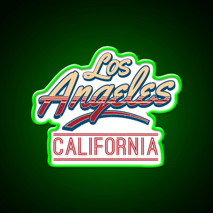 Los Angeles California Letter Two Design Asian Cultural Led Neon Sign Rgb Color - Shineneon